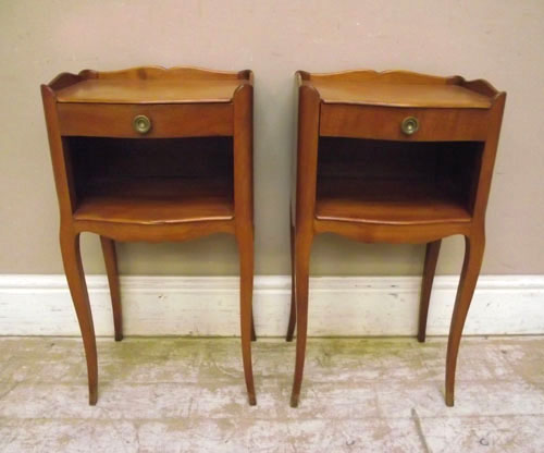 pair of vintage bedside table